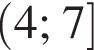  левая круг­лая скоб­ка 4; 7 пра­вая квад­рат­ная скоб­ка 