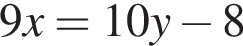 9 x=10 y минус 8