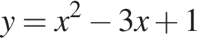 y=x в квад­ра­те минус 3x плюс 1