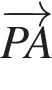 \overrightarrowPA